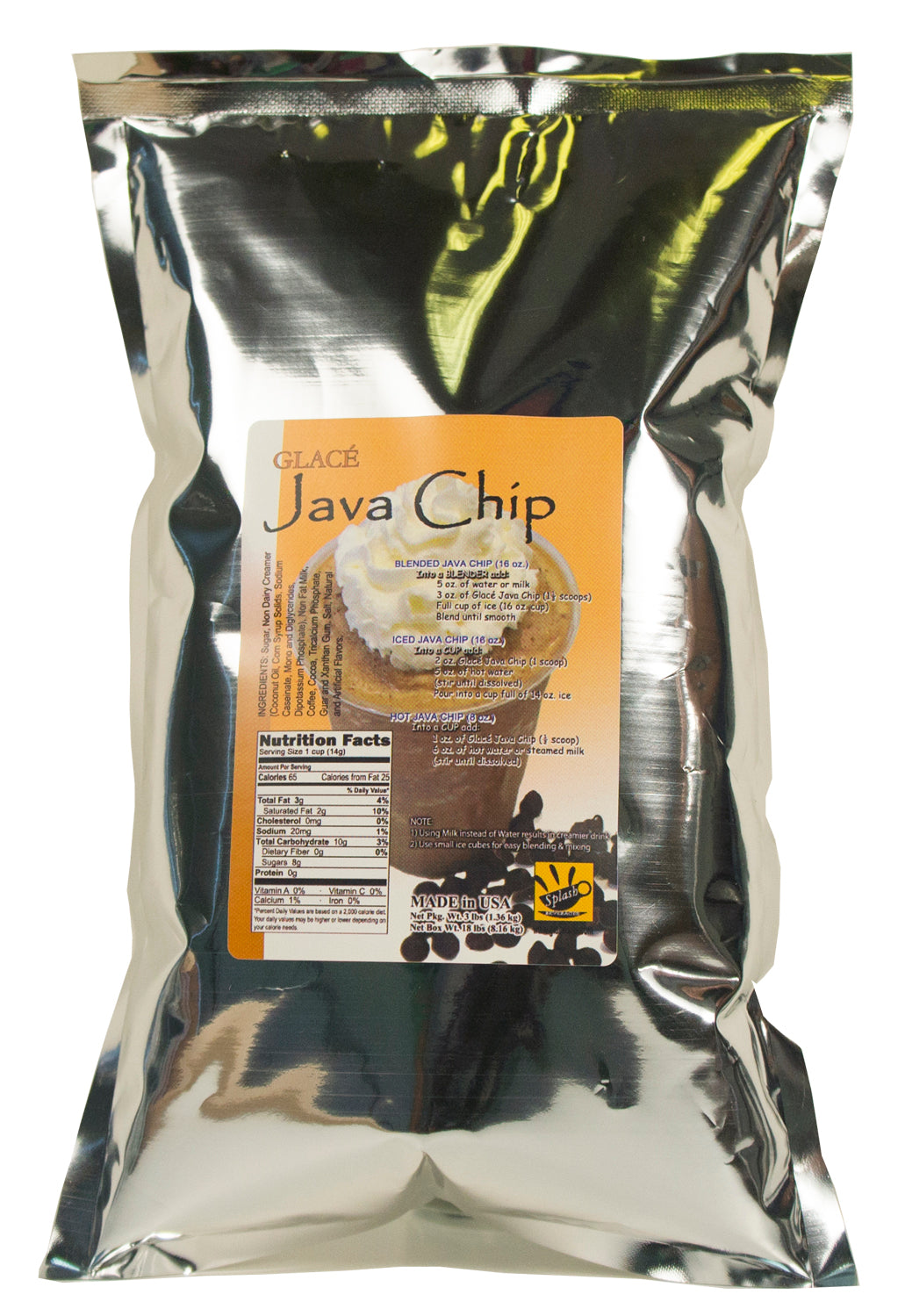 Java Chip 4 in1 Bubble Tea / Latte and Frappe Mix - Ships Free Within Canada on Orders Above CAD $199