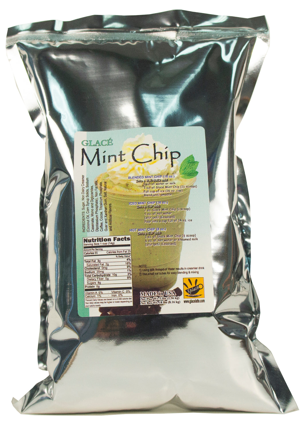 Mint Chip 4 in 1 Bubble Tea / Latte and Frappe Mix - Ships Free Within Canada on Orders Above CAD $199