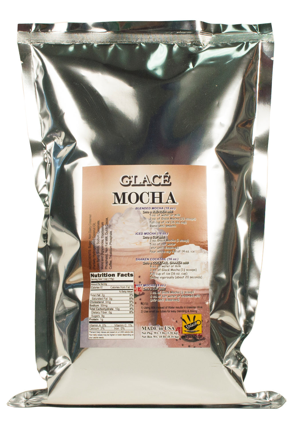 Mocha 4 in 1 Bubble Tea / Latte and Frappe Mix - Ships Free Within Canada on Orders Above CAD $199