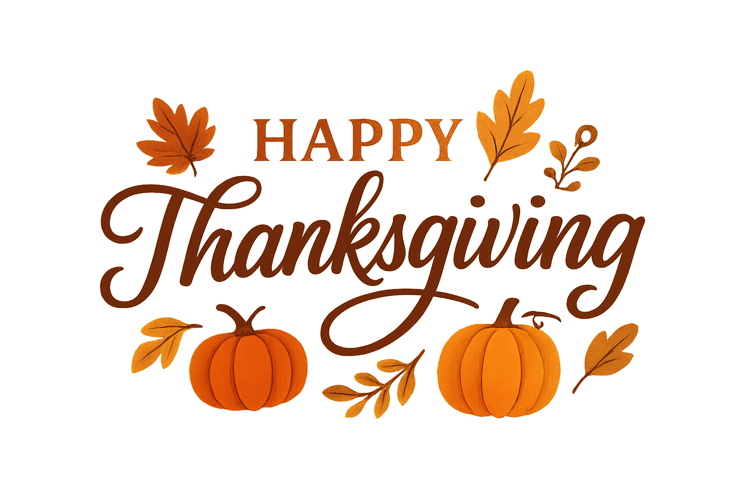 Happy Thanksgiving - Transparent