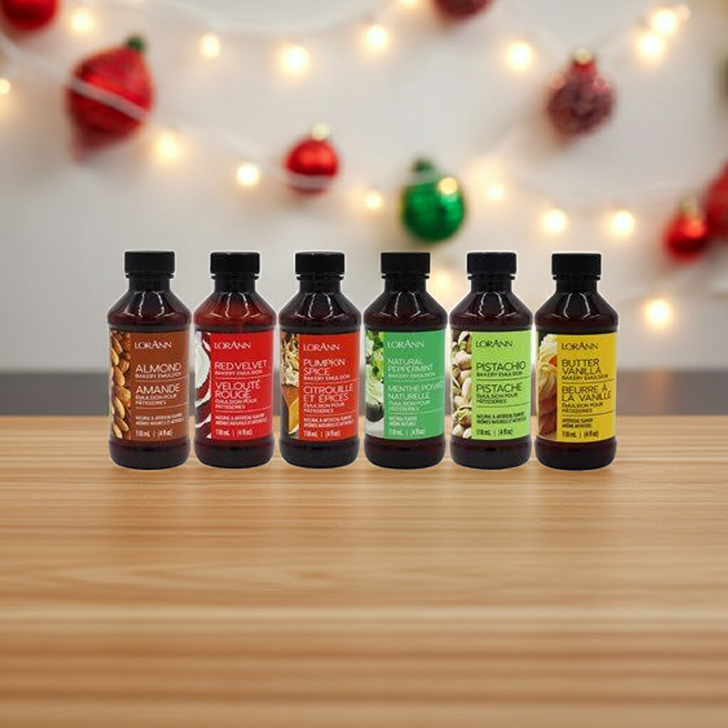 Holiday Bakery Emulsion Variety Pack - 6 x 4 oz. - Bakery Emulsions - Canadian Distribution - Ships Free Within Canada on Orders Above CAD $199