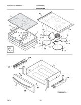 5304511209 Range Oven Cooktop Assembly, Black