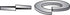 Hillman Zinc-Plated Steel Split Lock Washer 100 pk