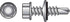 HILLMAN No. 10 Ga. X 3/4 in. L Hex Hex Washer Head Self-Drilling Screws 1 pk