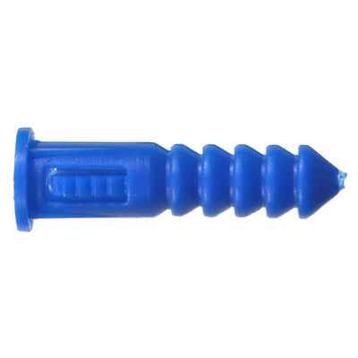Hillman 0.164 in. D X 1-1/4 in. L Plastic Round Head Ribbed Anchor 100 pk