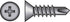 HILLMAN No. 10 Ga. X 1-1/4 in. L Phillips Wafer Head Self-Drilling Screws 1 pk
