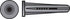 Hillman .250 in. Dia. x 1-3/8 in. L Plastic Flat Head Conical Anchor 25 pk (Pack of 5)