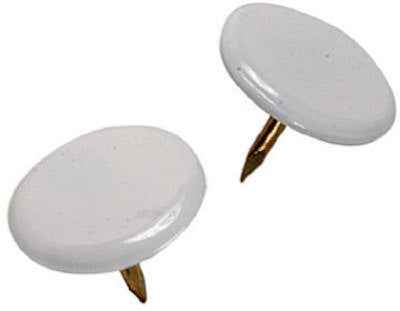 Hillman White Push Pins 40 pk (Pack of 6)