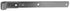 National Hardware 16 in. L Zinc-Plated Hinge Strap 1 pk