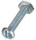 Hillman No. 8-32 x 1-1/2 in. L Slotted Round Head Zinc-Plated Steel Machine Screws 8 pk (Pack of 10)