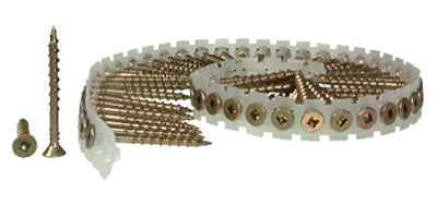 Senco DuraSpin No. 8 X 2 in. L Square Yellow Zinc Coarse Wood Screws 1000 pk