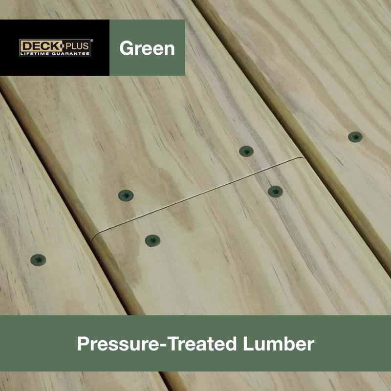 Deck Plus No. 10  x 2-1/2 in. L Star Flat Head Exterior Deck Screws 1 lb.