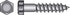 Hillman 5/16 in. X 3-1/2 in. L Hex Zinc-Plated Steel Lag Screw 50 pk