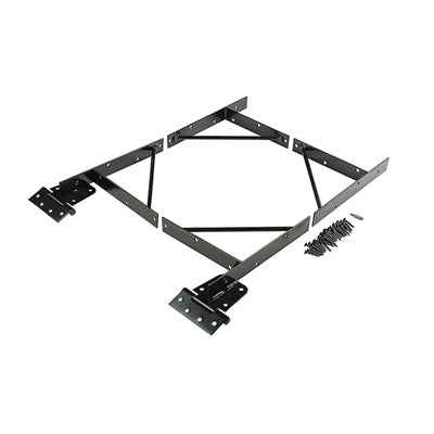 National Hardware 3.74 in. L Black Steel Anti-Sag Gate Kit 1 pk