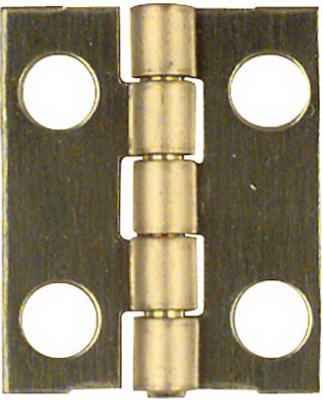 National Hardware 3/4 in. L Solid Brass Narrow Hinge 4 pk