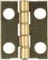 National Hardware 3/4 in. L Solid Brass Narrow Hinge 4 pk