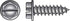 Hillman No. 14 X 2 in. L Slotted Hex Head Sheet Metal Screws 100 pk
