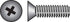 HILLMAN No. 6-32 Ga. X 1 in. L Phillips Flat Head Stainless Steel Machine Screws 100 pk