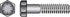 HILLMAN 7/16 in. D X 2 in. L Heat Treated Steel Hex Head Cap Screw 50 pk