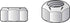 Hillman 10/24 in. Zinc-Plated Steel SAE Lock Nut 5 pk (Pack of 10)