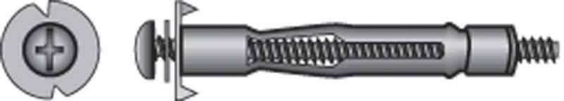 Hillman 1/8 in. Dia. x 1/8 X-Short in. L Metal Pan Head Hollow Wall Anchors 20 pk (Pack of 5)