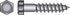 Hillman 3/8 in. X 4 in. L Hex Zinc-Plated Steel Lag Screw 50 pk