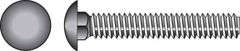 Hillman 5/16 in. X 4 in. L Zinc-Plated Steel Carriage Bolt 50 pk