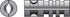 Hillman 3/8 in. D X 3/8 in. Short in. L Zinc Round Head Ribbed Anchor 50 pk