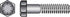 HILLMAN 7/16 in. D X 3-1/2 in. L Heat Treated Steel Hex Head Cap Screw 25 pk