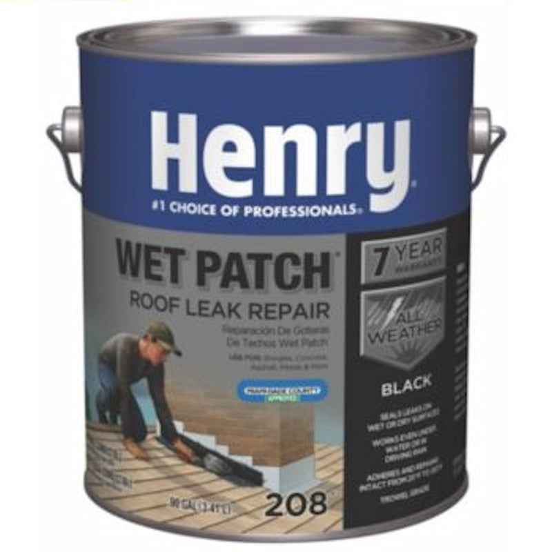 Henry Smooth Black Wet patch Plastic Roof Cement 0.9 gal. (Pack of 4)