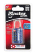 Master Lock 1-5/32 in. H X 1 3/8 in. W Steel 4-Dial Combination Luggage Lock