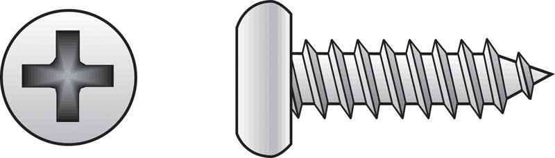 HILLMAN No. 12 Ga. X 3 in. L Phillips Pan Head Sheet Metal Screws 50 pk