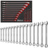 15 Pc Combination Wrench Set | 15-Degree Angle Offset