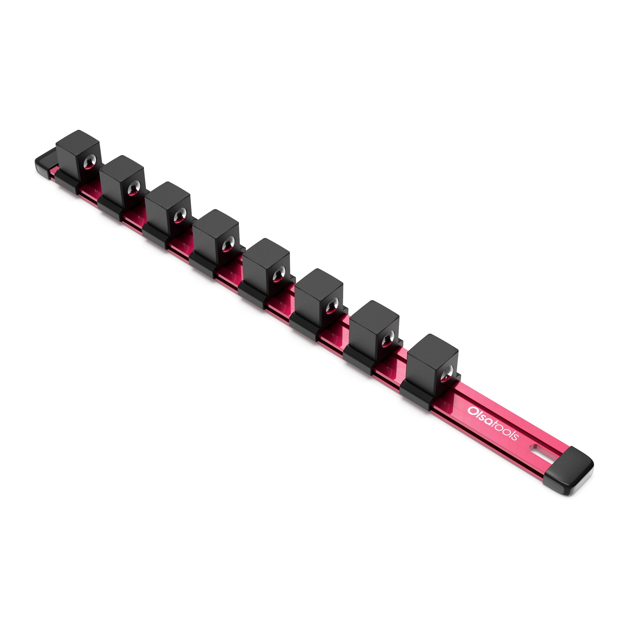 Aluminum Socket Organizer Rails With Rubber End Caps