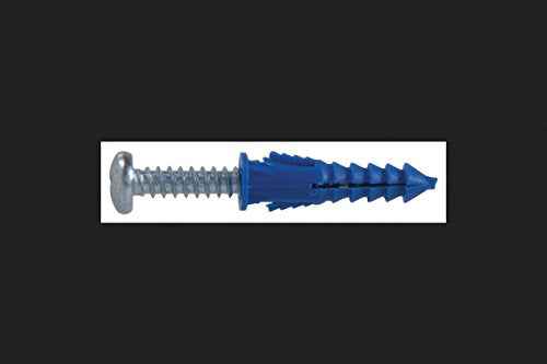 Hillman 0.164 in. Dia. x 1-1/4 in. L Plastic Ribbed Head Ribbed Anchor 25 pk (Pack of 5)