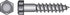 Hillman 5/16 in. X 6 in. L Hex Zinc-Plated Steel Lag Screw 50 pk