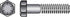 HILLMAN 7/16 in. D X 1 in. L Heat Treated Steel Hex Head Cap Screw 100 pk