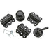 National Hardware Black Steel Screen/Storm Door Hardware Set 1 pk