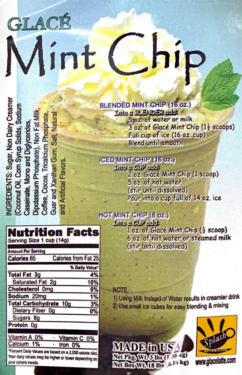 Mint Chip 4 in 1 Bubble Tea / Latte and Frappe Mix - Ships Free Within Canada on Orders Above CAD $199