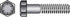 HILLMAN 9/16 in. D X 3-1/2 in. L Heat Treated Steel Hex Head Cap Screw 25 pk