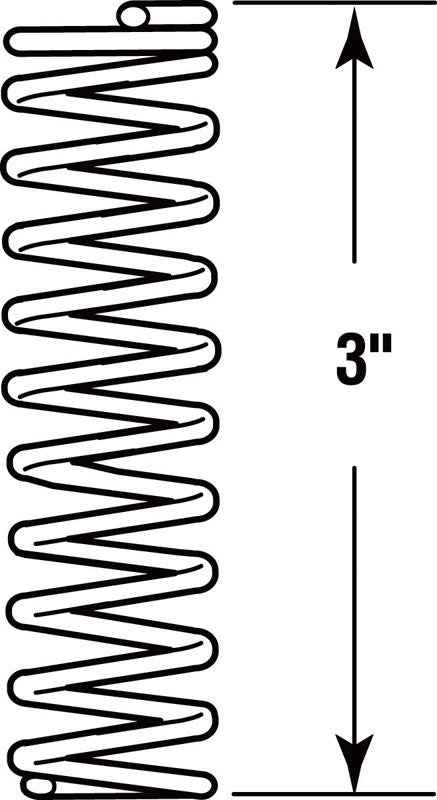 Prime-Line 3 in. L X 5/8 in. D Compression Spring 2 pk