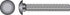 HILLMAN 1/4 in. X 3-1/2 in. L Hot Dipped Galvanized Steel Carriage Bolt 100 pk