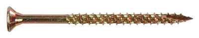 Hillman Power Pro No. 8 X 1-1/4 in. L Star Yellow Zinc Wood Screws 1 lb 242 pk