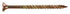 Hillman Power Pro No. 8 X 1-1/4 in. L Star Yellow Zinc Wood Screws 1 lb 242 pk