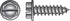 HILLMAN No. 8 X 1/2 in. L Slotted Hex Washer Head Sheet Metal Screws 100 pk