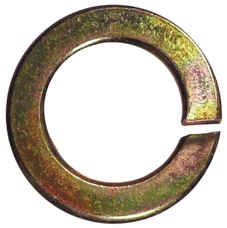 Hillman 1/4 in. D Yellow Dichromate Steel Split Lock Washer 100 pk