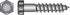 HILLMAN 1/2 in. X 3 in. L Hex Stainless Steel Lag Screw 25 pk