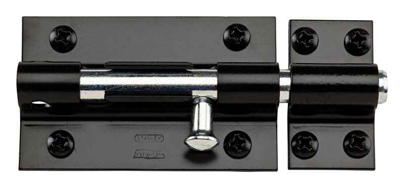 National Hardware 5 in. L Black Steel Heavy Duty Barrel Bolt 1 pk