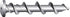 Hillman 3/16 in. Dia. x 1-1/4 in. L Brass Pan Head Walldog Screw & Anchor 20 pk (Pack of 10)