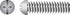 HILLMAN No. 10-32 X 1-1/4 in. L Combination Round Head Zinc-Plated Steel Machine Screws 100 pk